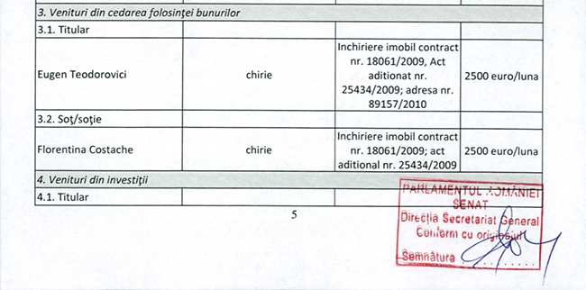 chirie contract