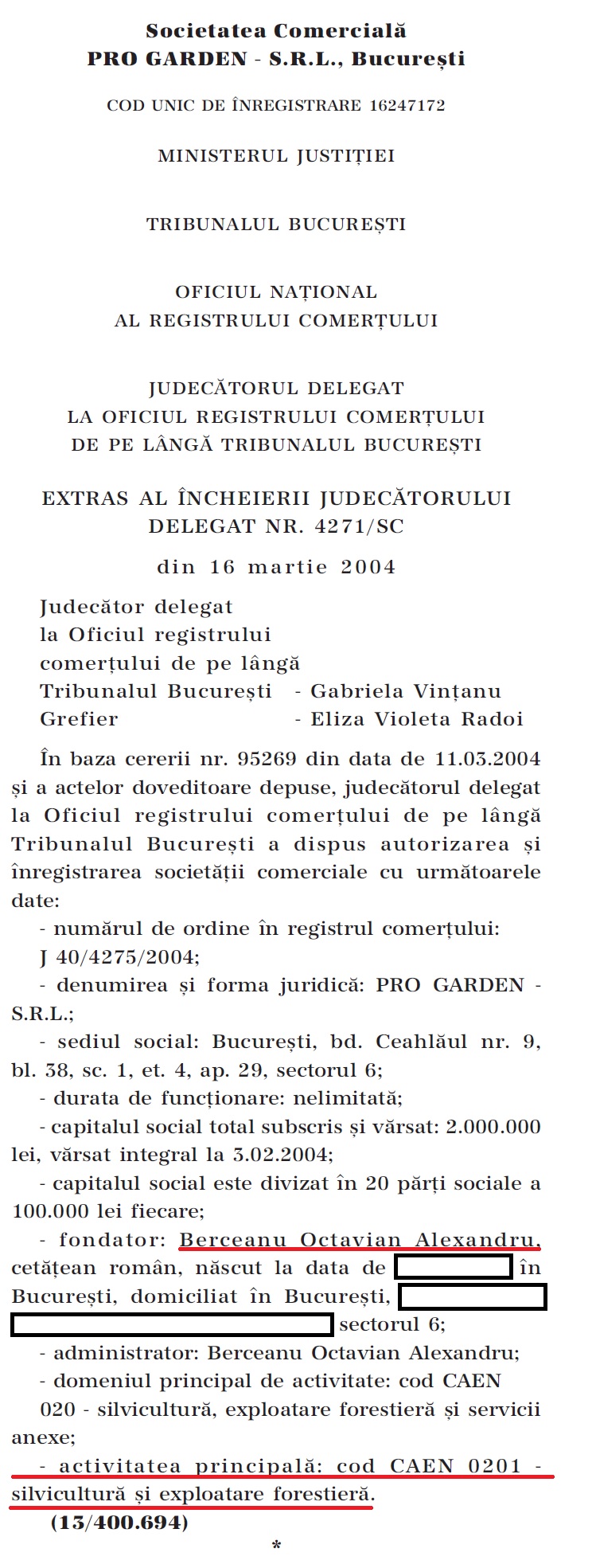 berceanu firma