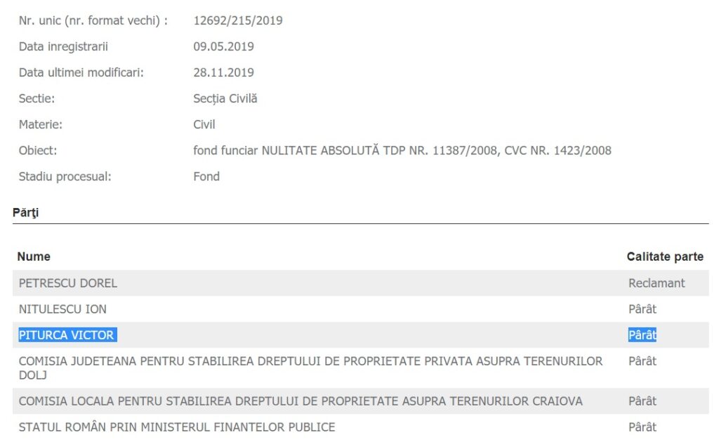 Victor Pițurcă proces