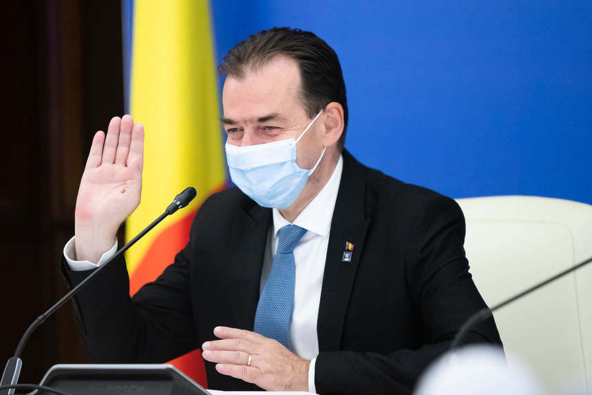 Premierul Ludovic Orban le cere românilor să nu mai participe la nunți