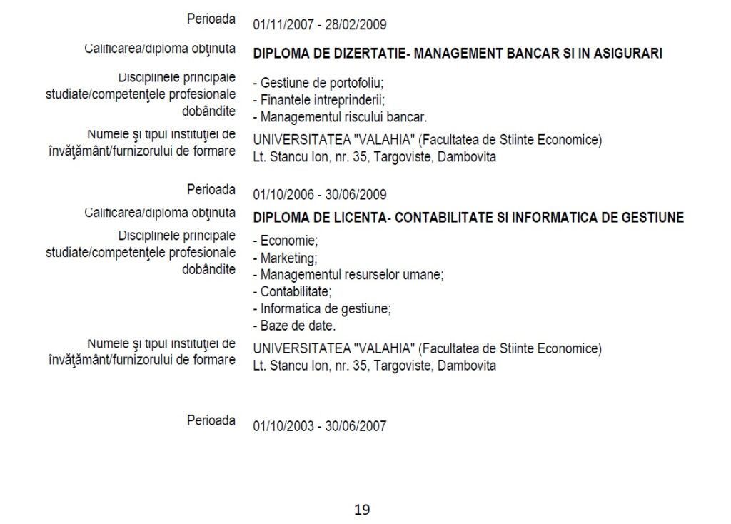 Cătălina Bădoiu studii