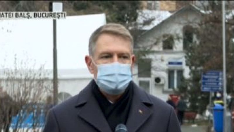 Președintele Klaus Iohannis a venit la Matei Balș, după incendiu