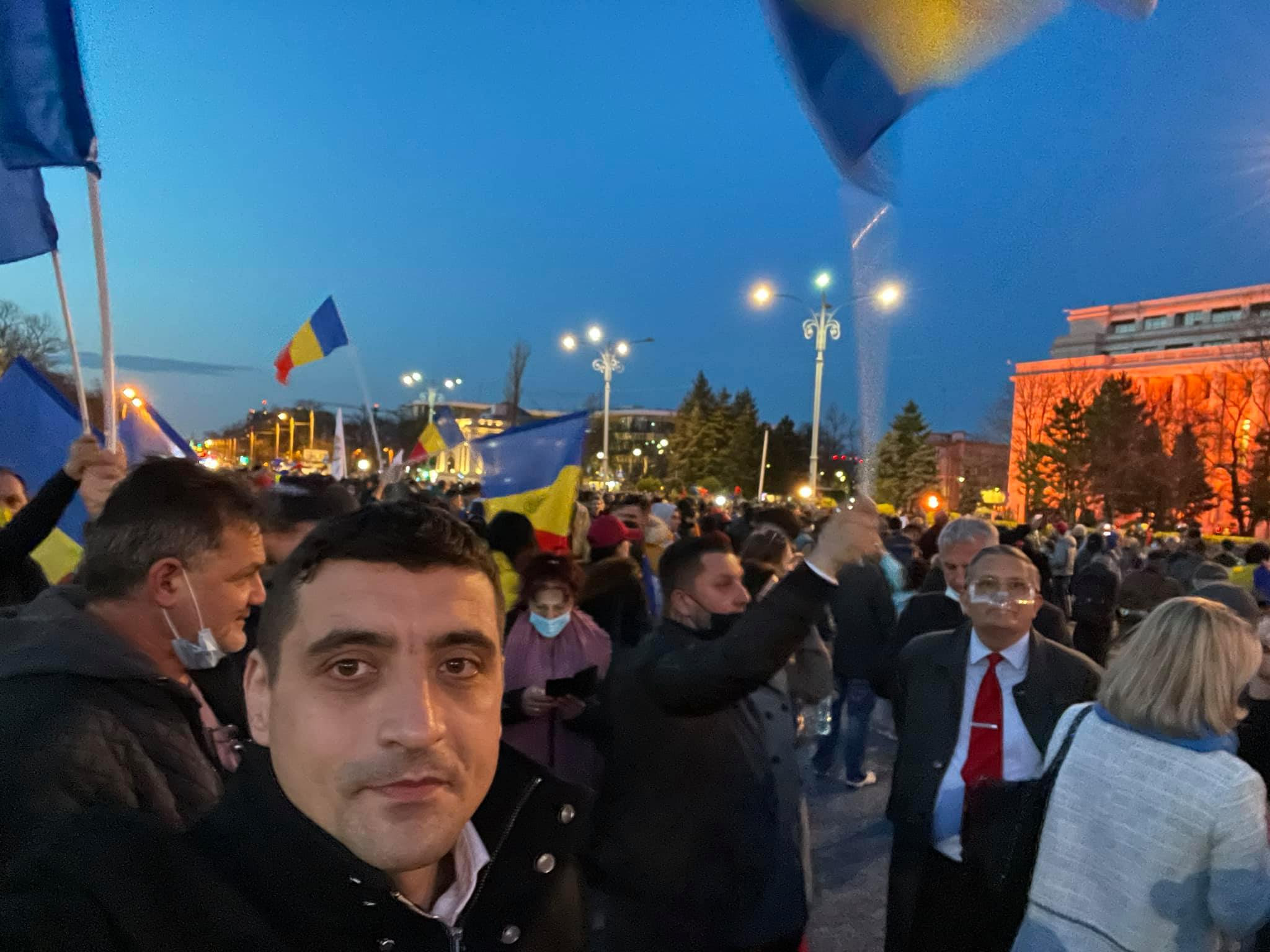 Diana Șoșoacă, George Simion, Claudiu Târziu și alte 5 persoane, amenzi de câte 15.000 de lei fiecare, după protestul de luni