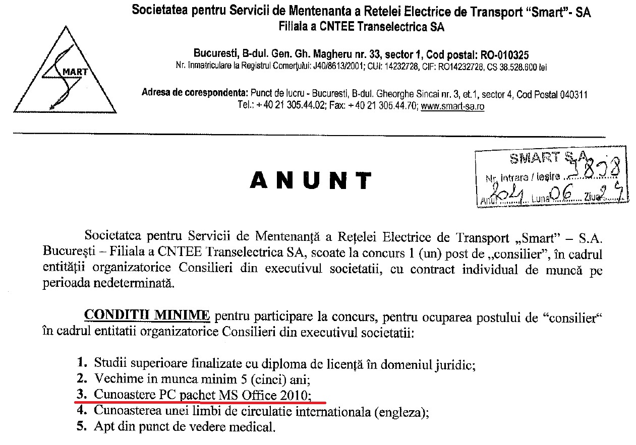 anunt dansatoare smart