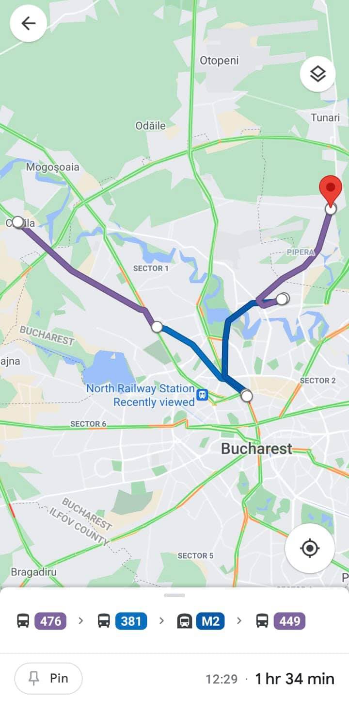Transportul public din București
