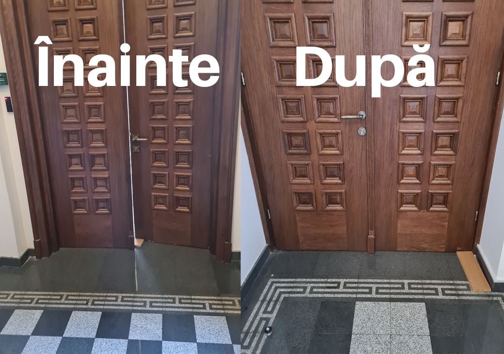 lemnul din ușă