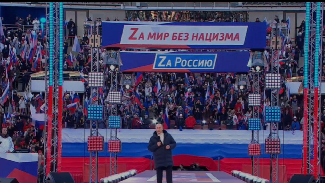 Discurs incredibil al lui Vladimir Putin pe stadion, la sărbătorirea Crimeii
