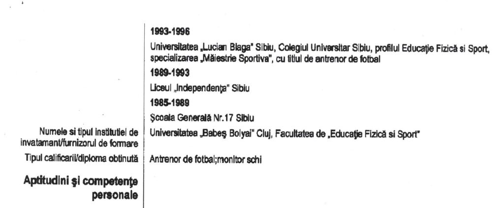 cv dumitru orlandea