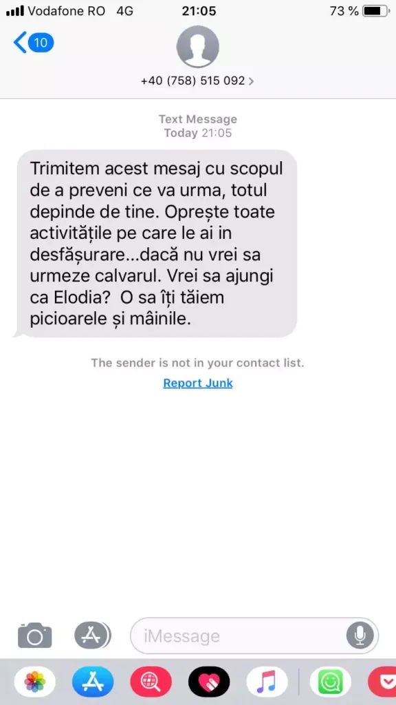 image 2022 07 21 25690680 0 mesaj amenintare moartea emilia sercan
