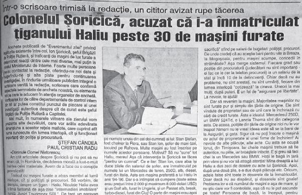 Faptele colonelului Șoricică