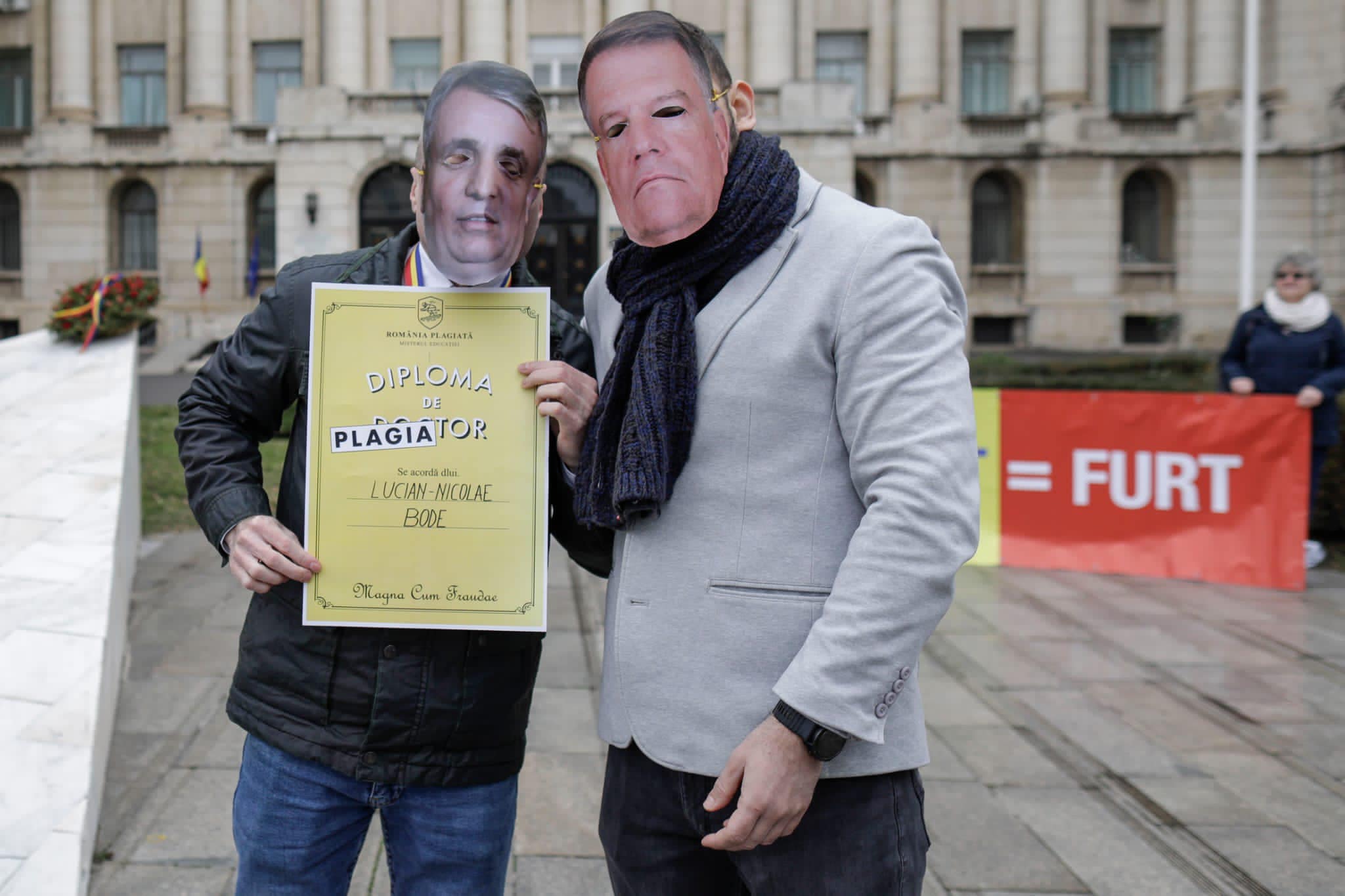 Protestul anti plagiat de la MAI
