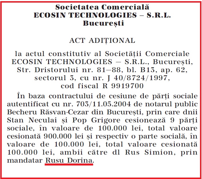 rusu reprezentare