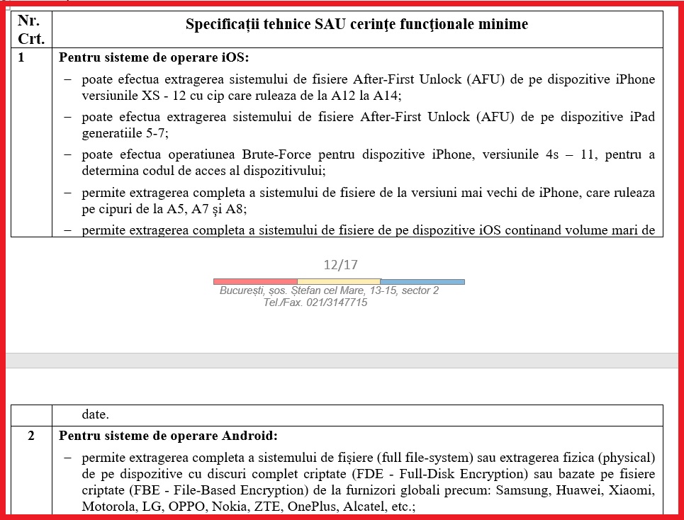 caracteristici soft politie