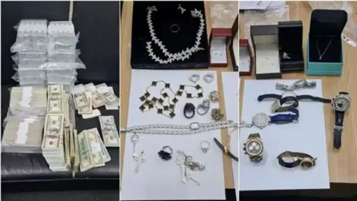 Suma uriașă de bani și bijuteriile confiscate de la o familie de ucraineni