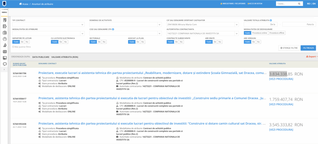 contracte datornici Marin Țole