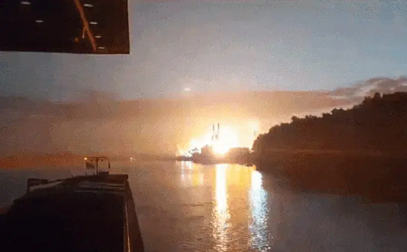 Forțele ruse au bombardat portul Reni de pe Dunăre, aproape de România