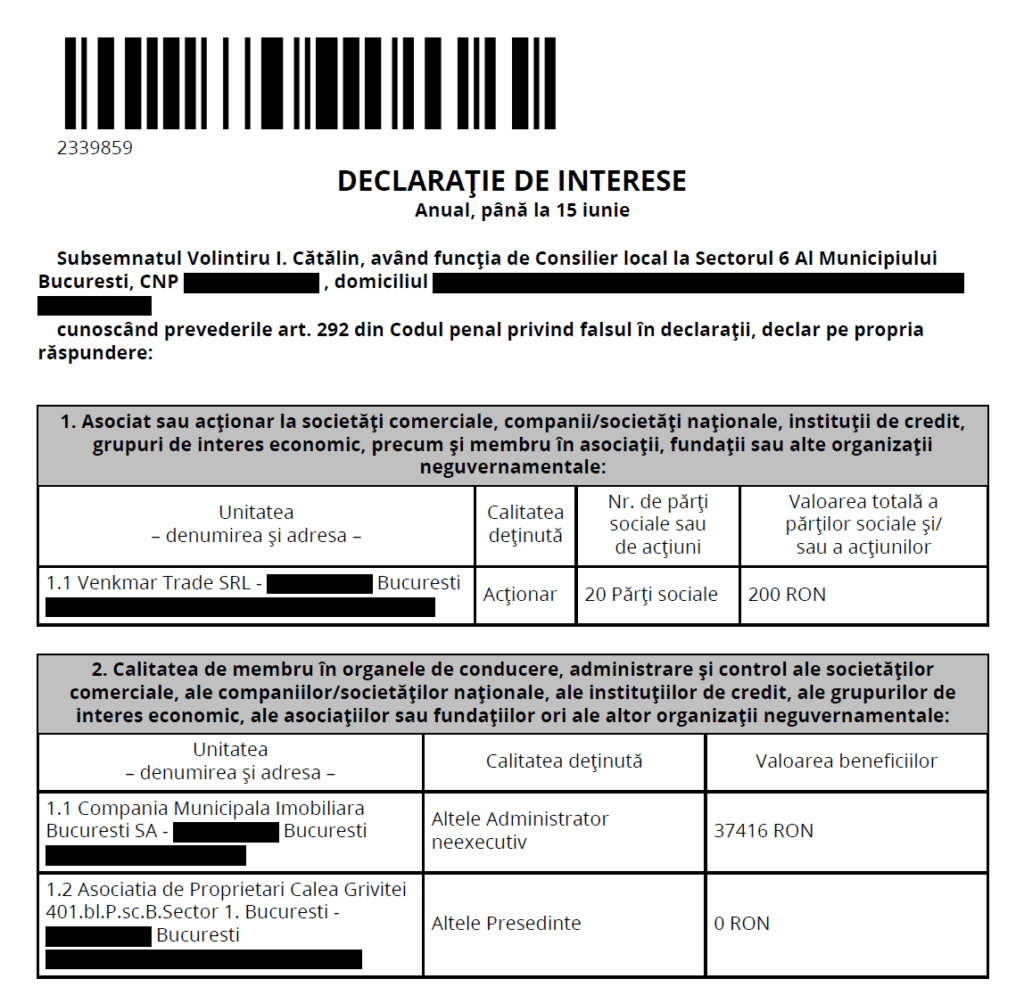 Cătălin Volintiru declarație