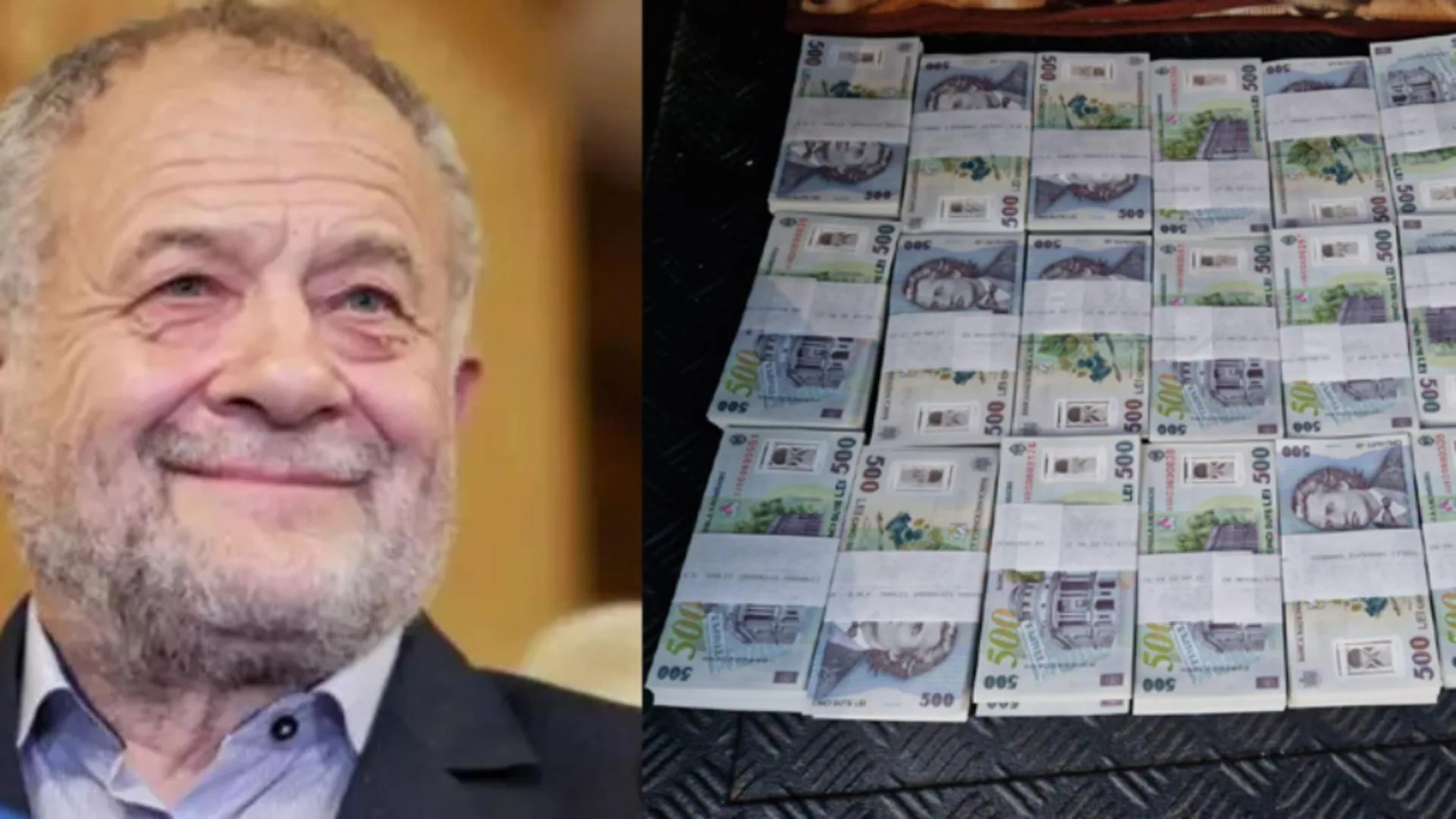 Președintele Consiliului Județean Vaslui, Dumitru Buzatu, plicuri cu bani