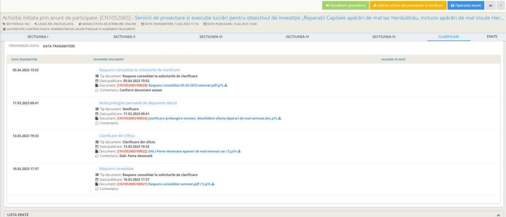 3.3 clarificari licitatie