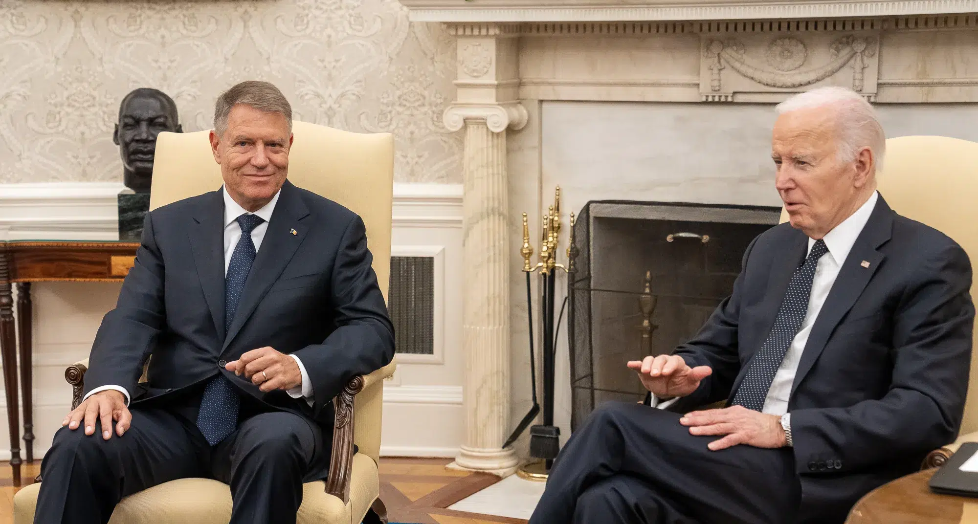 Joe Biden, glume cu Iohannis: „Acum 180 de ani, am luptat foarte mult pentru admiterea României în NATO”