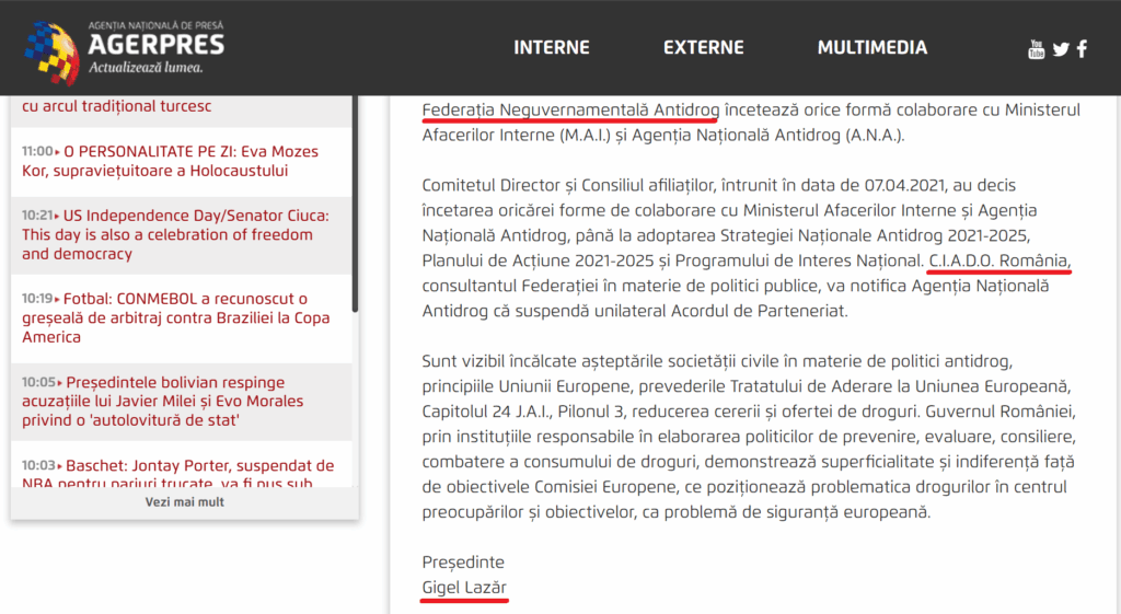 strategie antidrog