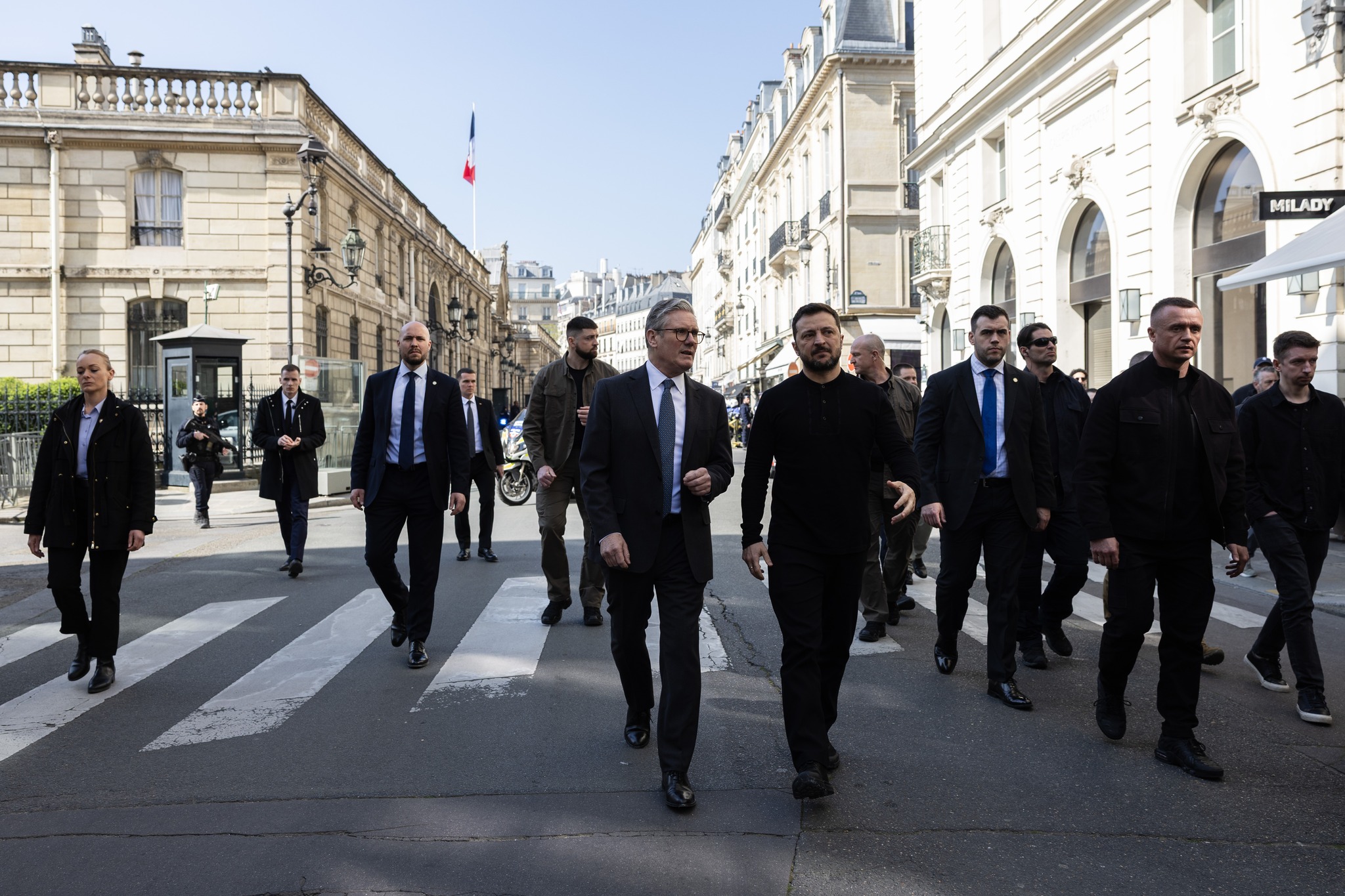 keir starmer și volodimir zelenski