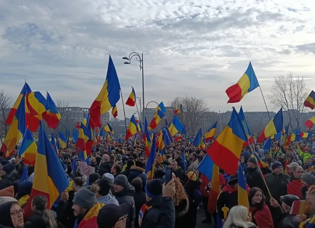 Protest Calin Georgescu