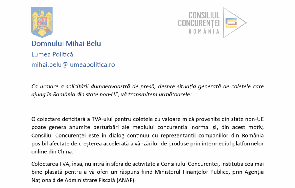 consiliul concurentei