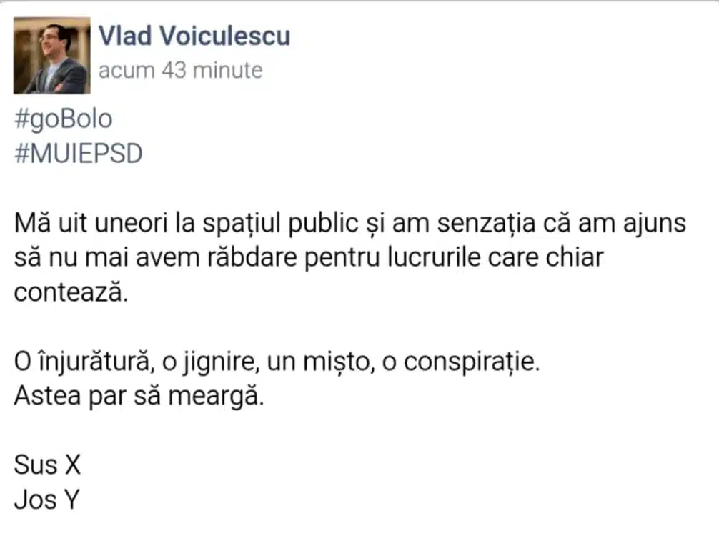Derapaj al consilierului președintelui Nicușor Dan. Ce mesaj obscen a postat Vlad Voiculescu pe Facebook 3 index 6 1