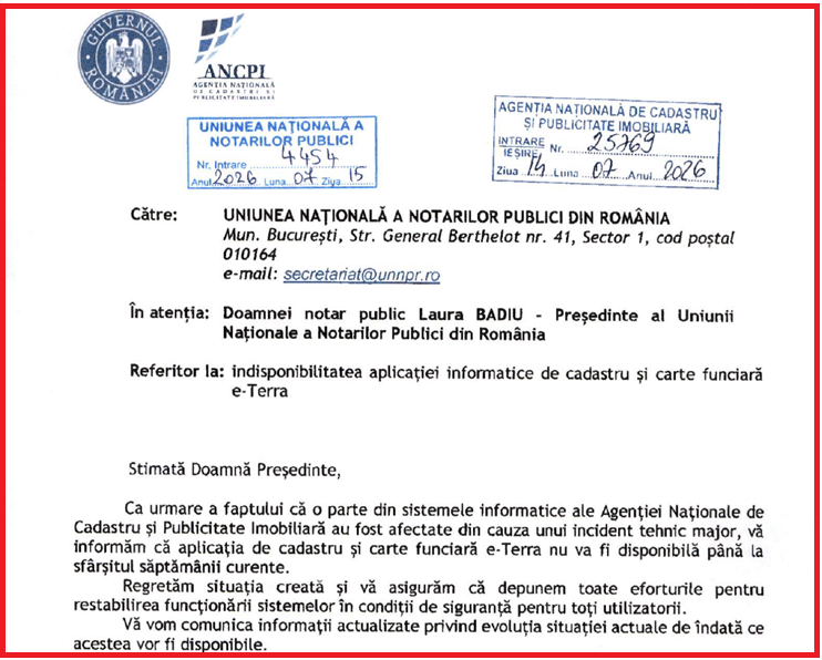cadastru informare